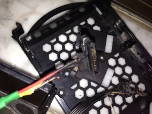 Sata burned wires