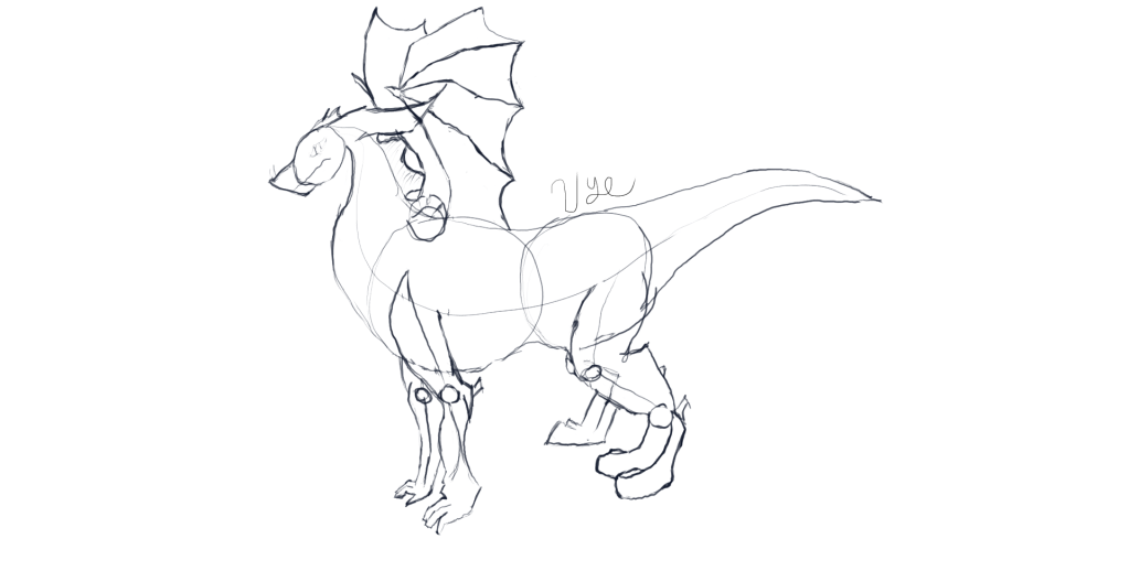 Basic Dragon Sketch 3