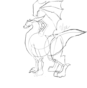 Basic Dragon Sketch 5