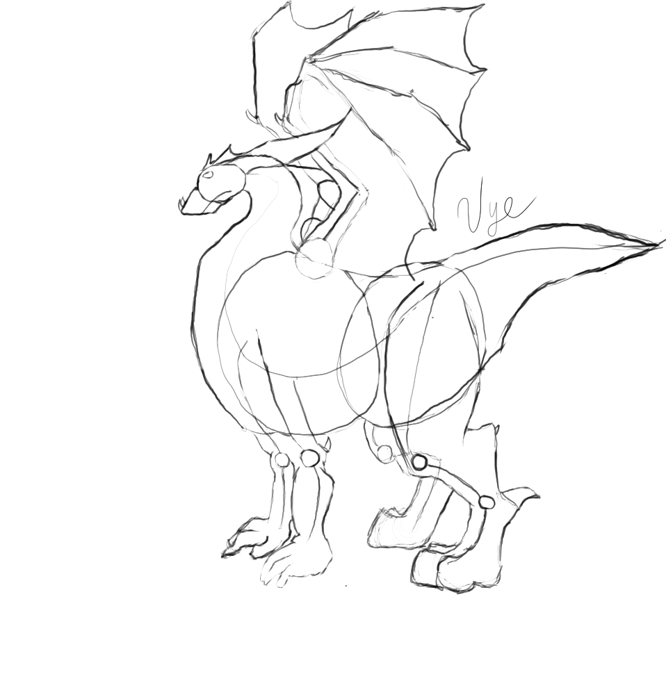 Basic Dragon Sketch 5