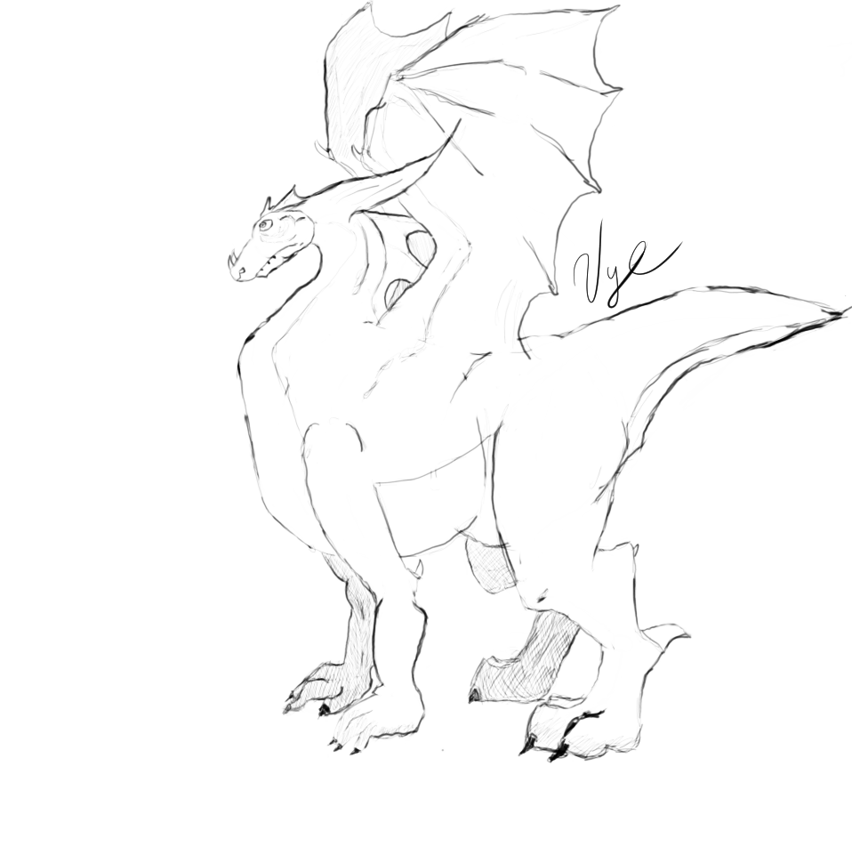 Basic Dragon Sketch 7