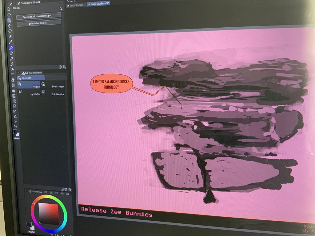 famous balancing rocks funnilogy - drawing plan 19