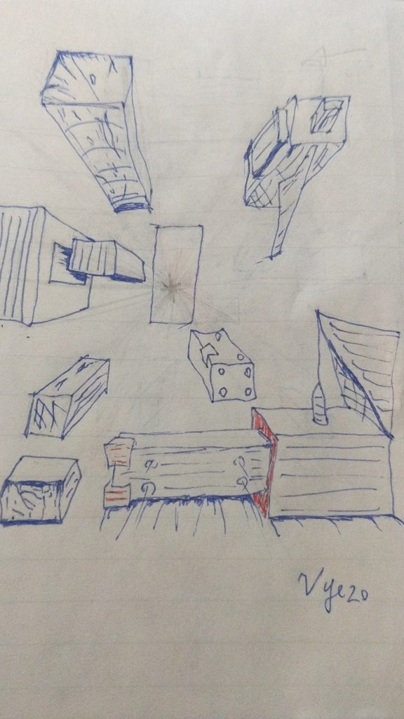 Drawing plan 61 - First Perspective While Getting Vitamin D