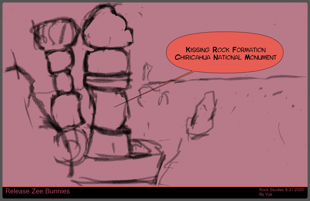 Drawing Plan 60 Kissing Rock Formation Chiricahua National Monument