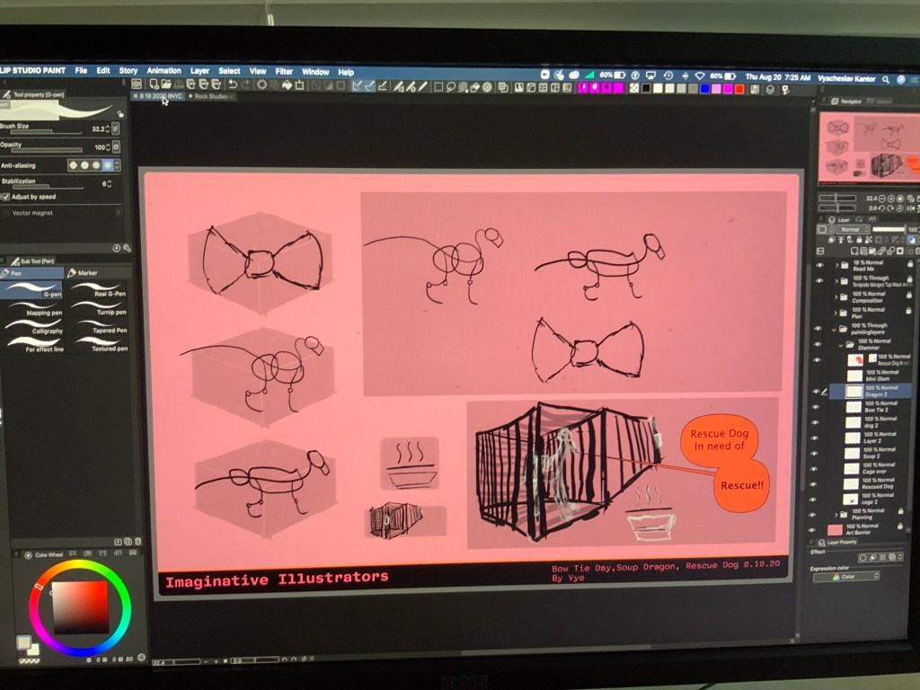 IINYC Bow Tie Day, Soup Dragon, Rescue Dog