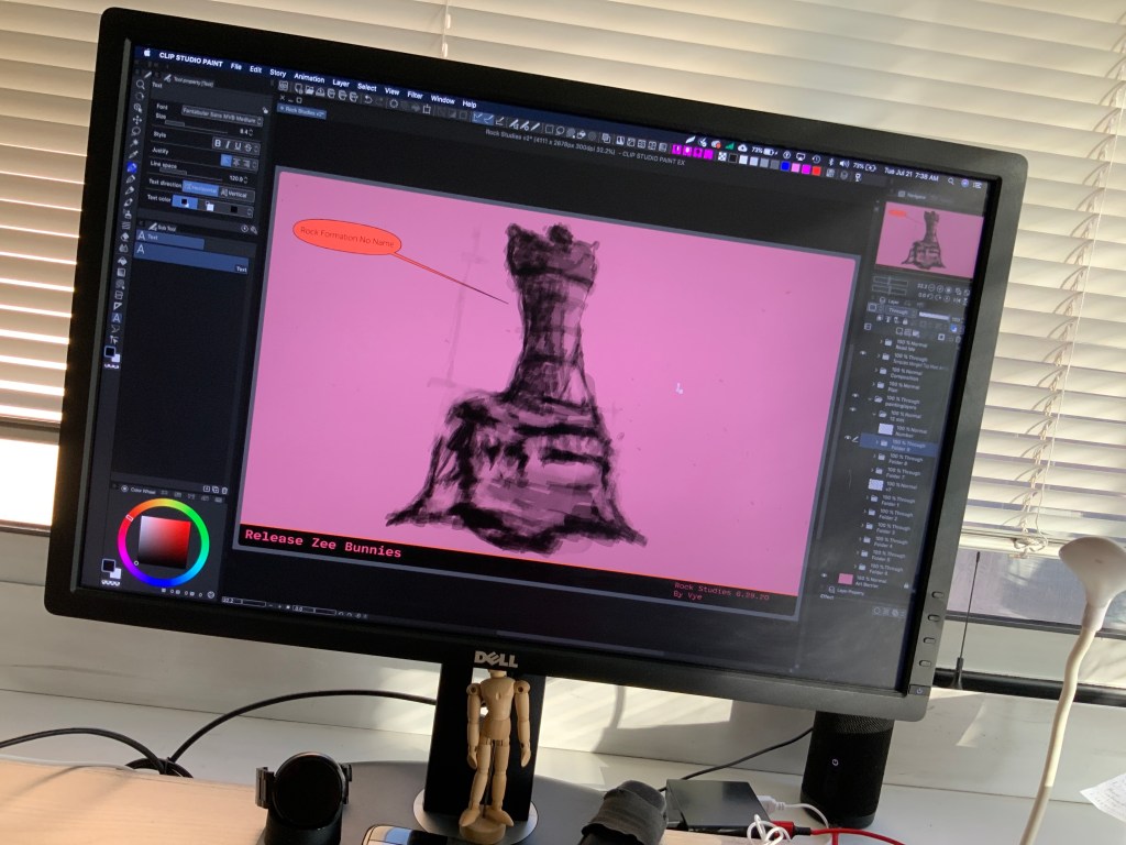 Rock Formation with no name morning drawing plan 12