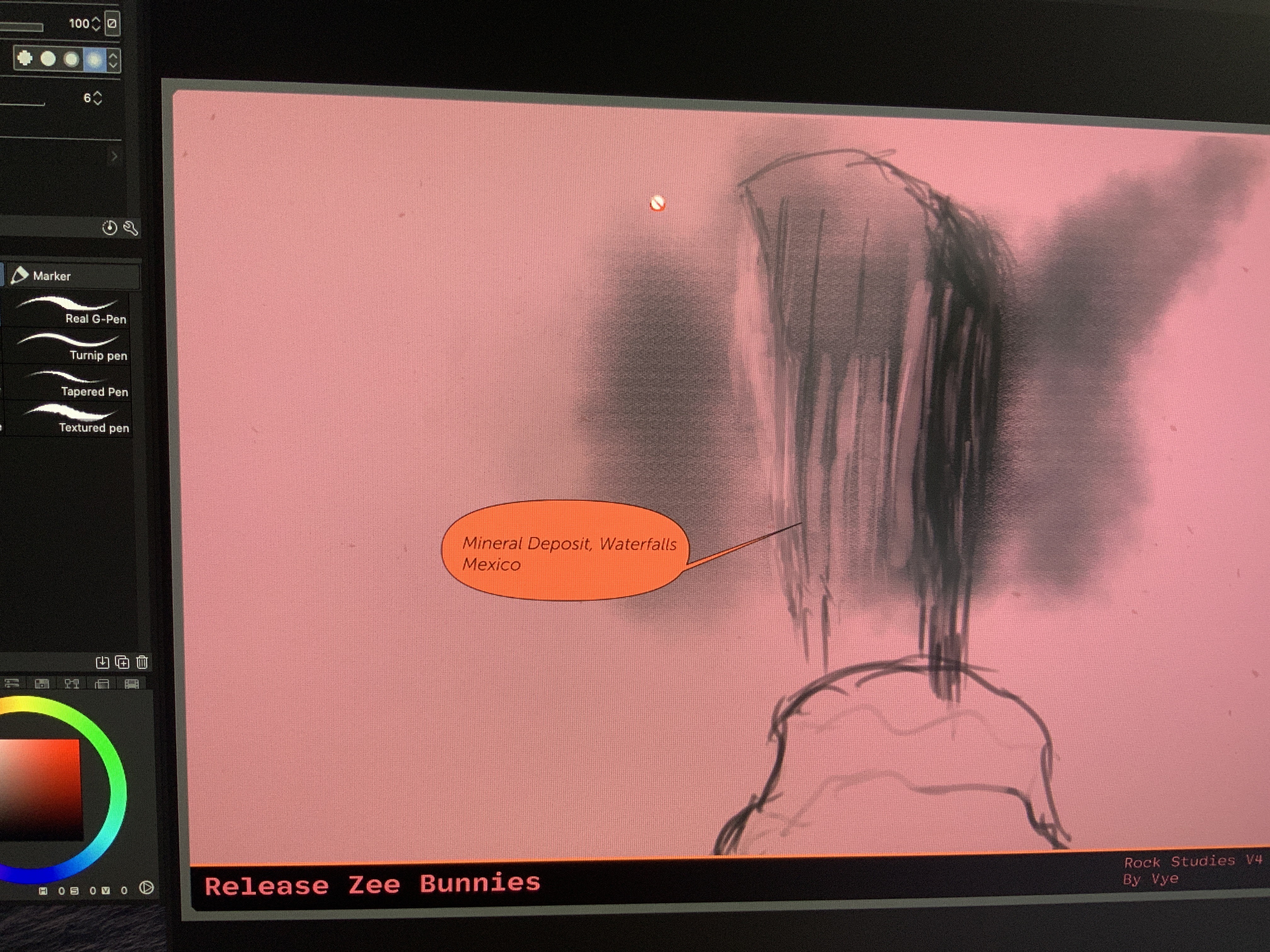 Mineral Deposit, Waterfalls Mexico drawing plan 41