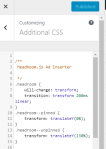 Customizing Additional CSS