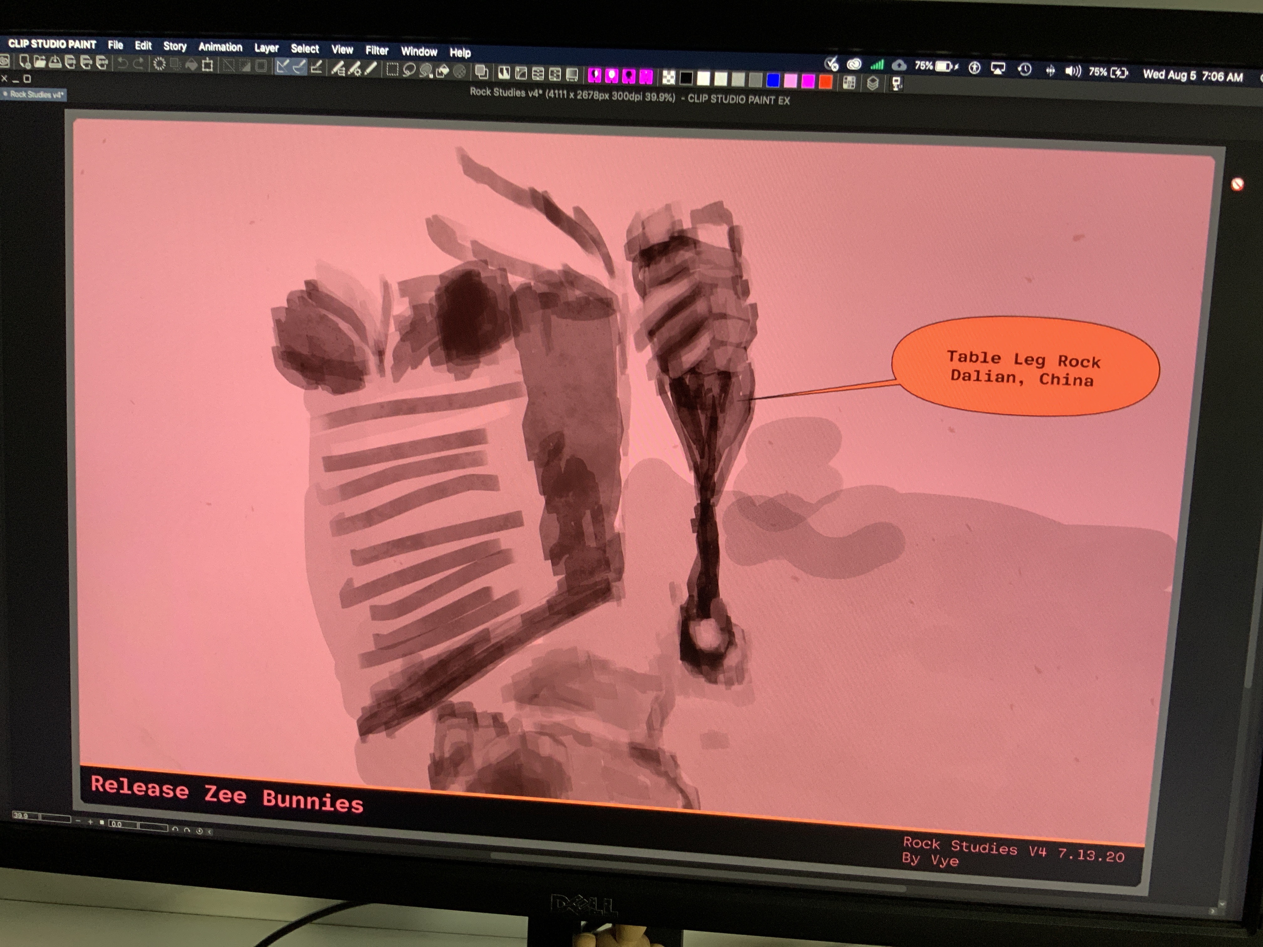 Table Leg Rock Dalian, China the drawing plan 27