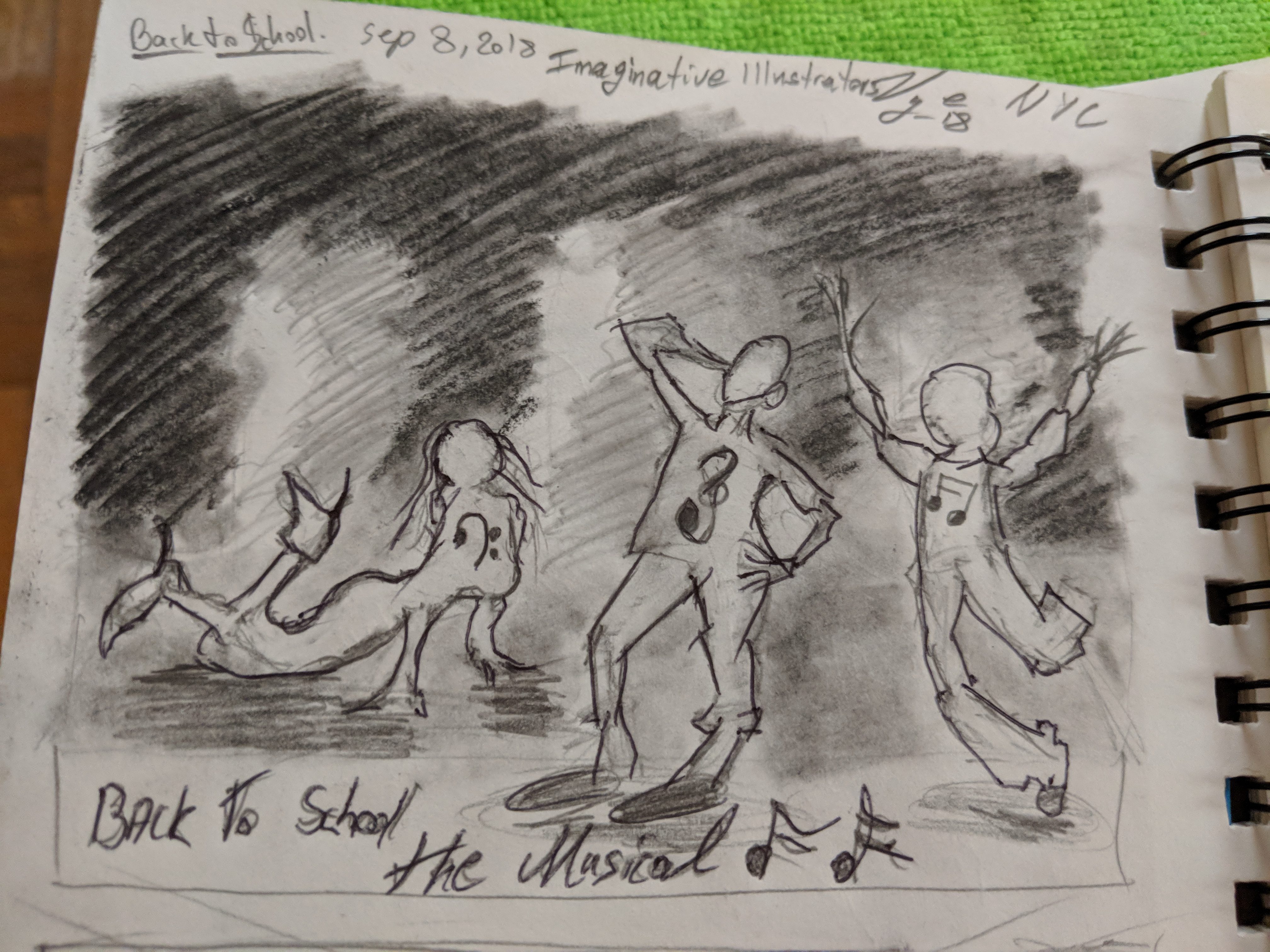 Back to School The Musical drawing prompts