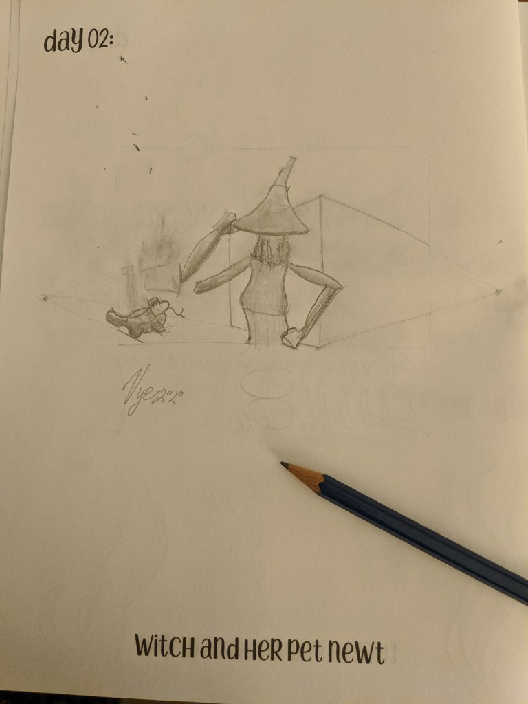 Witch and her pet Newt