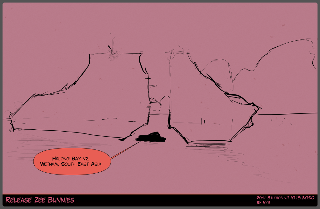 Drawing plan 91 Halong Bay v2 Vietnam South East Asia