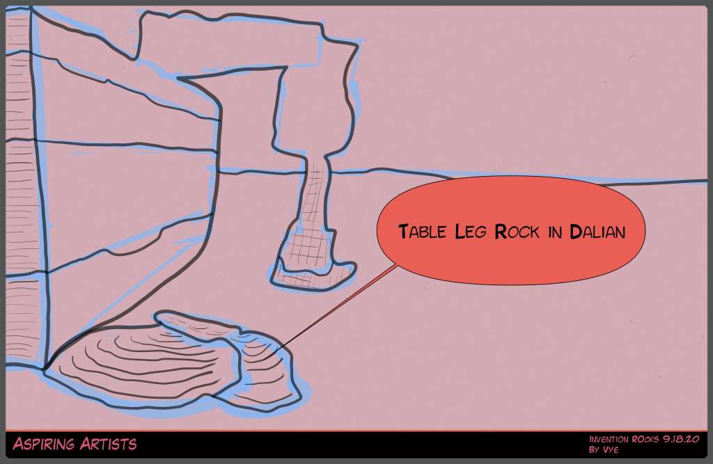 Rock Study Table Leg Rock in Dalian