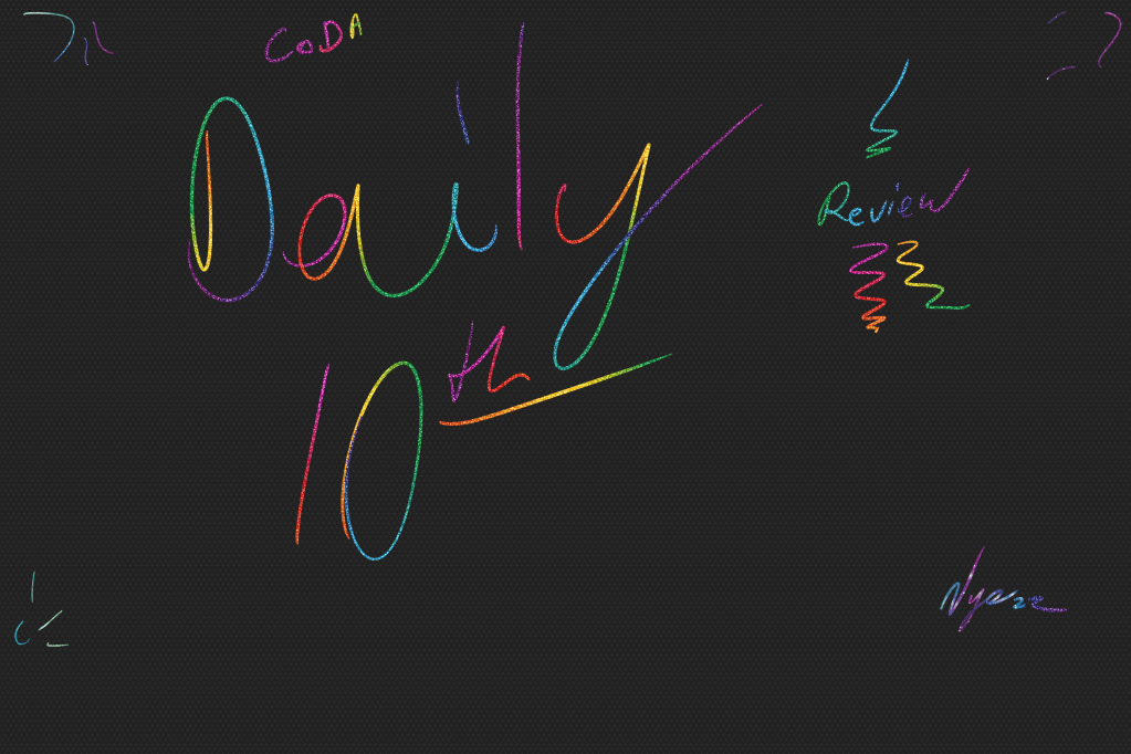 CoDA Daily 10&nbsp;Review