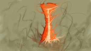 abstract pillar subway