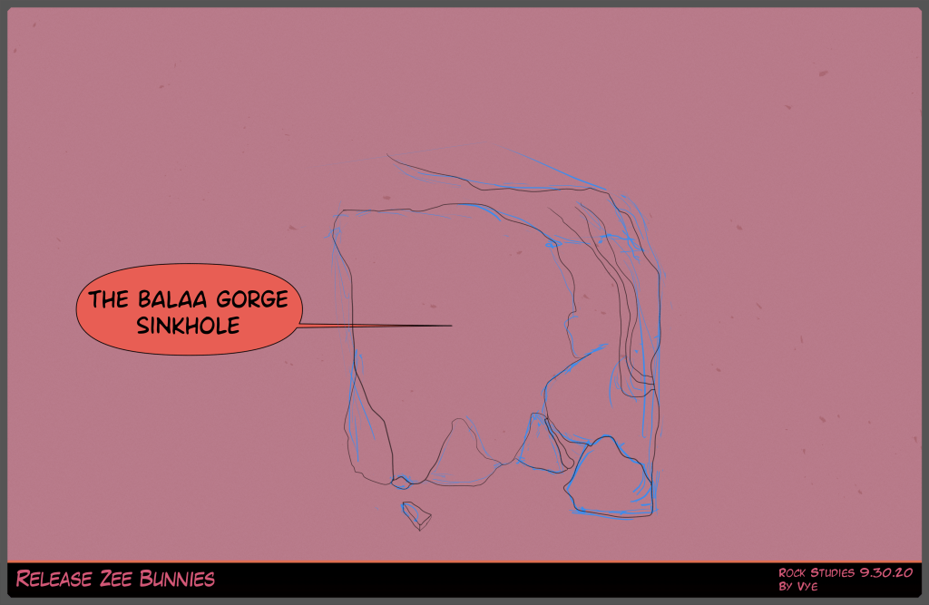 Drawing plan 811 The Balaa Gorge Sinkhole
