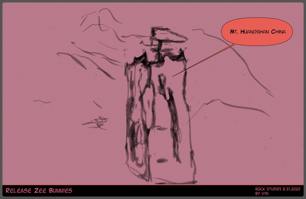 Drawing Plan 63 Mt. Huangshan China