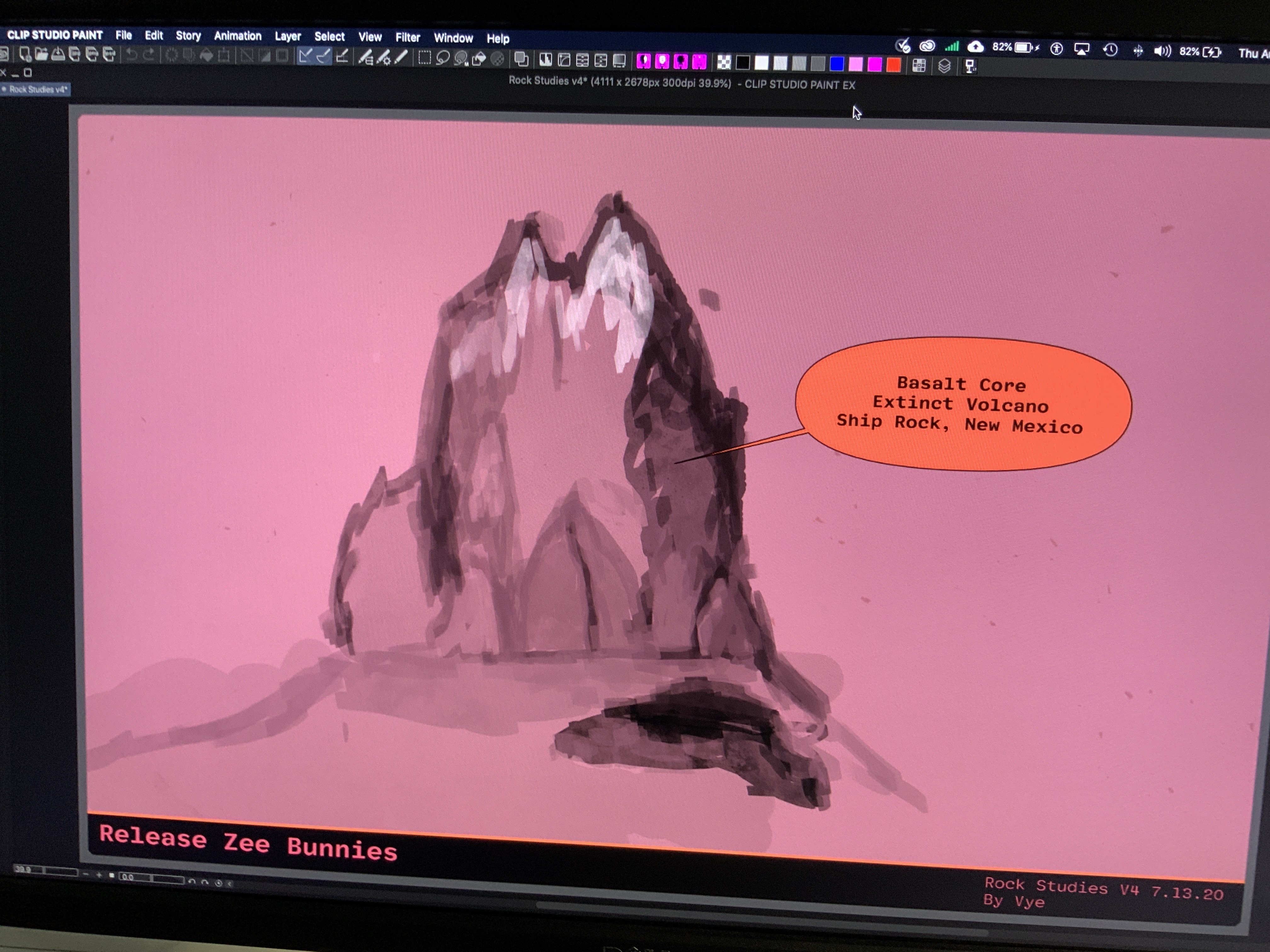 Basalt Core Extinct Volcano drawing plan 28