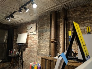 Two Birds In Front of Moonlight Side - Muse Paintbar