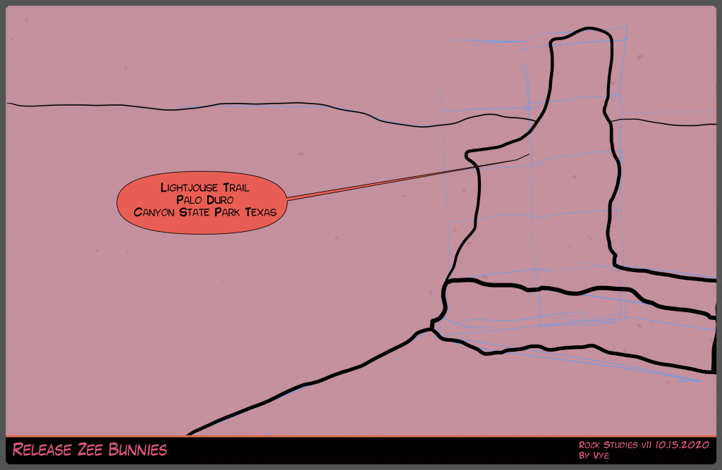 Drawing plan 88 Lighthouse Trail located in Palo Duro Canyon State Park Texas