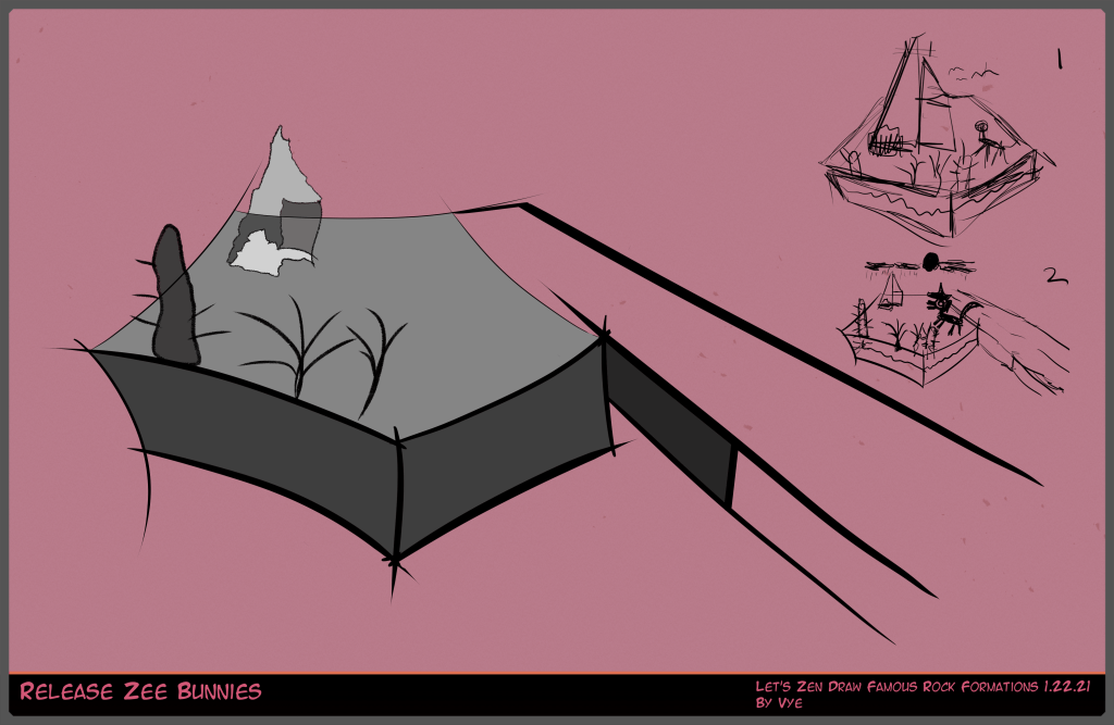 Doodle 110 Cut Away Utah Rock Formation Invention 1.22.21