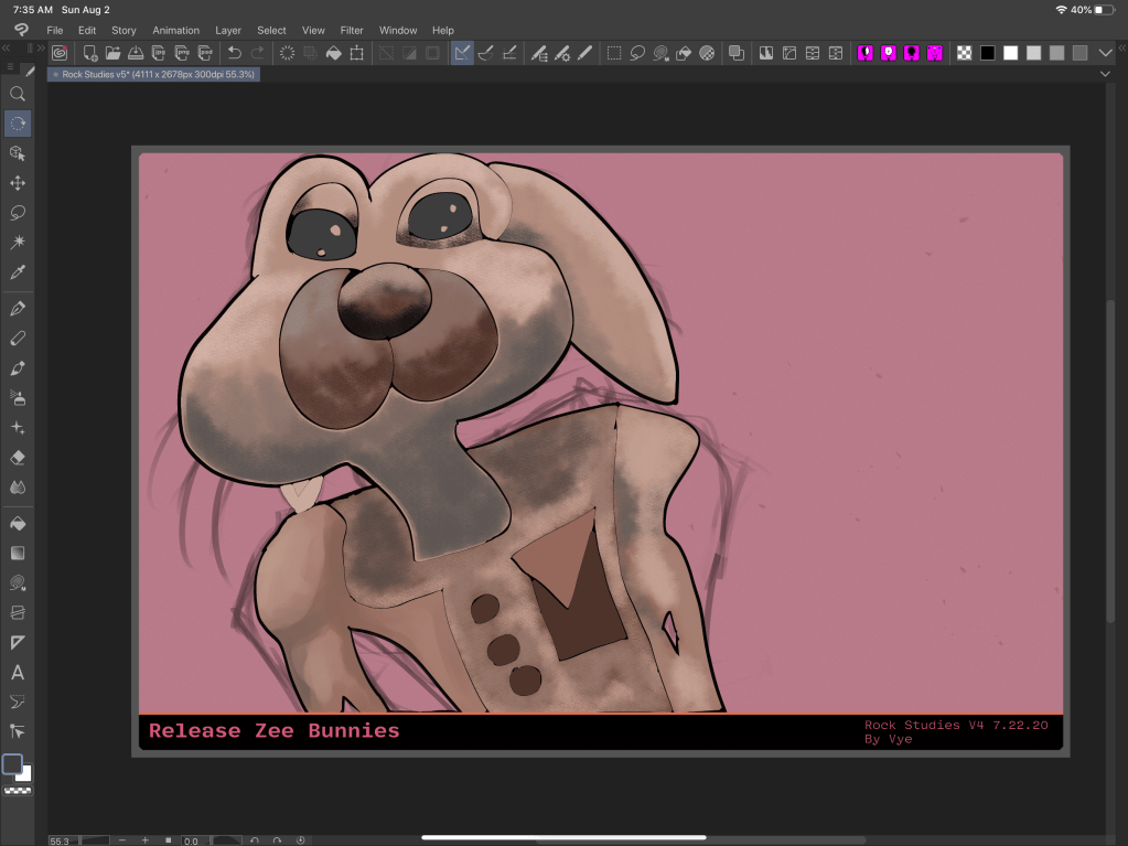 Subway Bunny Illustration