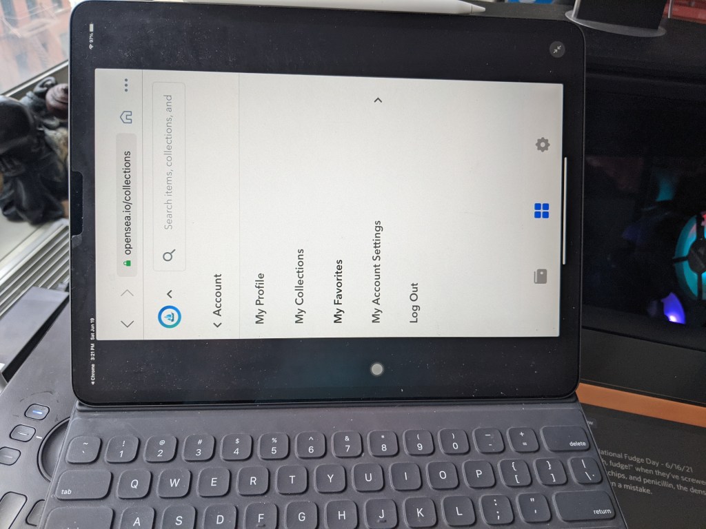 on the iPad trying to locate my collection doodle 112