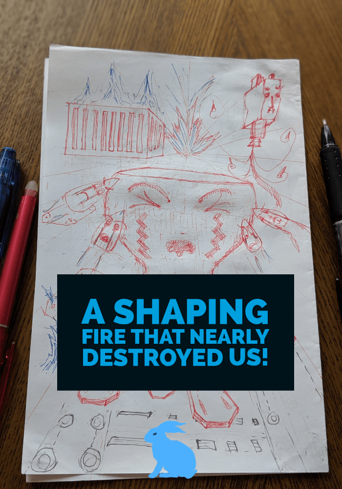 Running from a developing flame feature