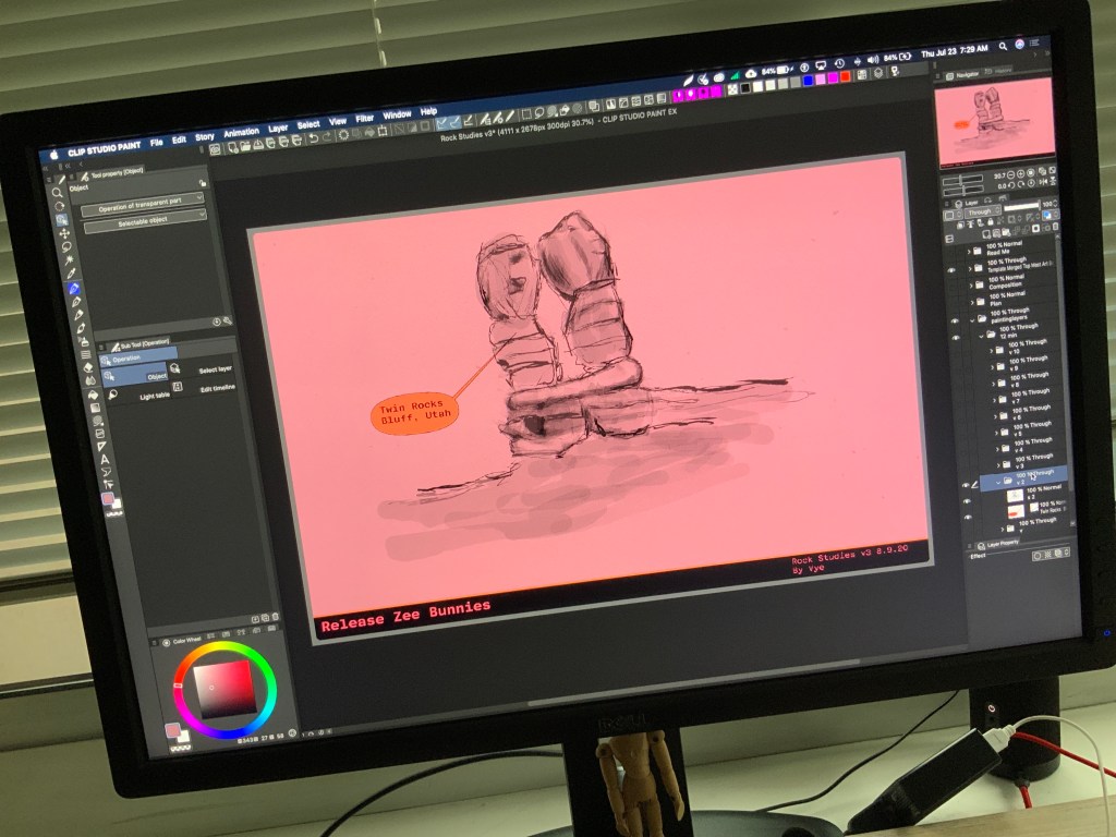 Rock Study - Twin Rocks Bluff, Utah Rock Studies 14