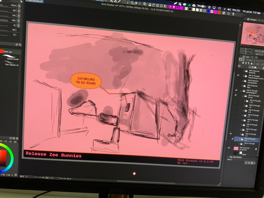 Cliff Dwellings drawing plan 15