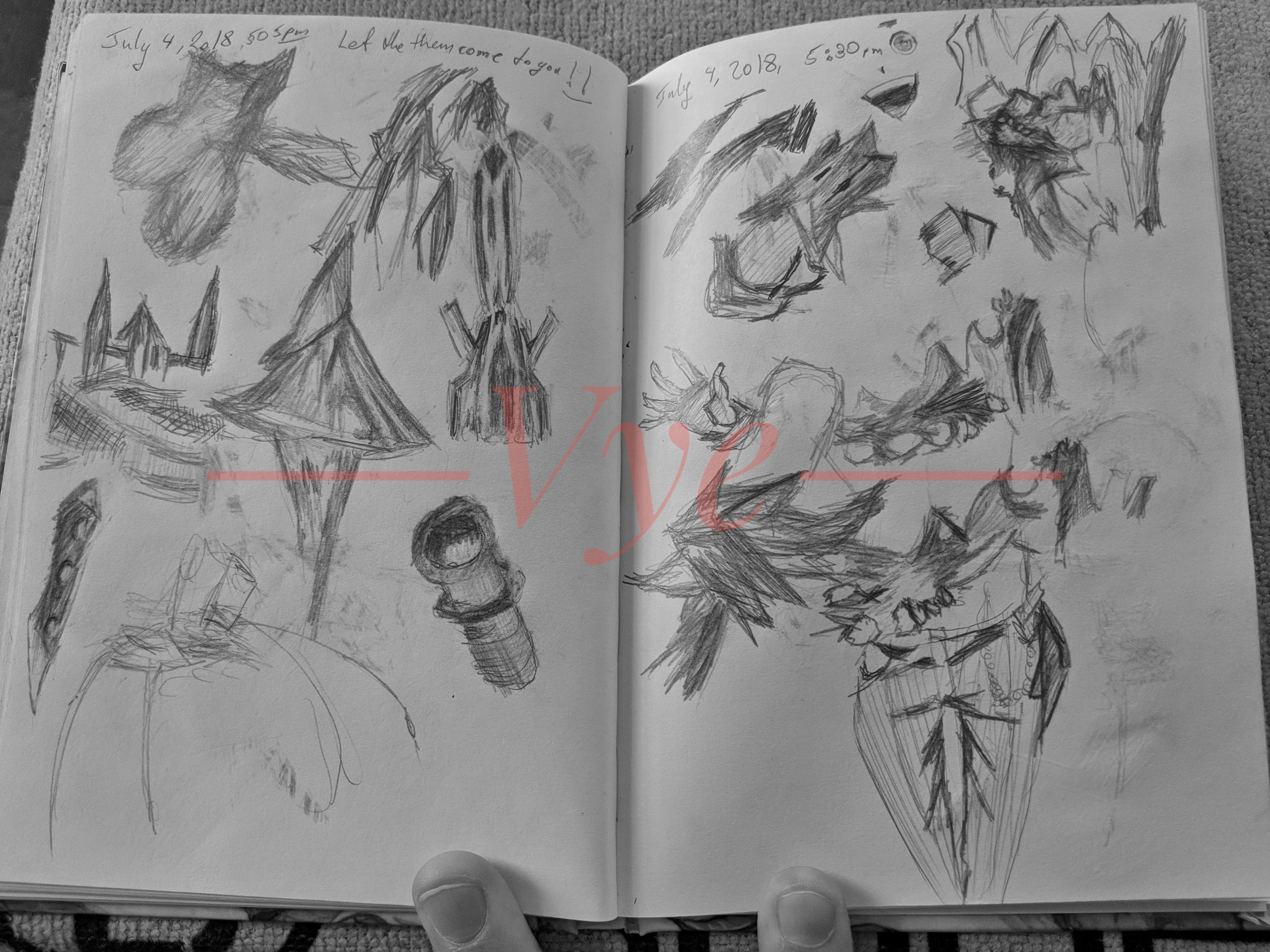 Sketchbook Scraps July 4