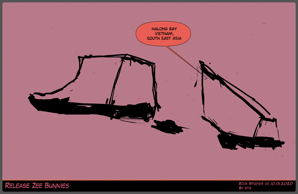 Drawing Plan 90 Halong Bay Vietnam South East Asia